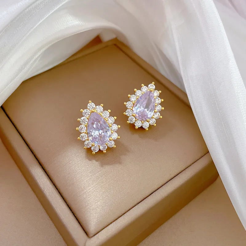 MICRO-INLAID GRACEFUL Personality Banquet Earring & Necklace