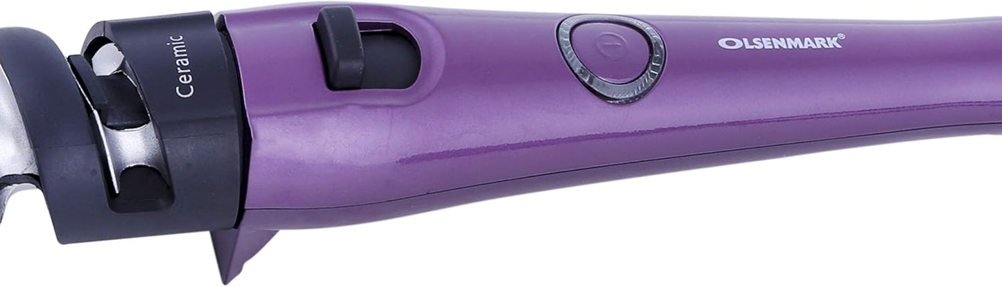 CERAMIC HAIR CURLER with Spring Clip, Led Indicator, Cool Tip