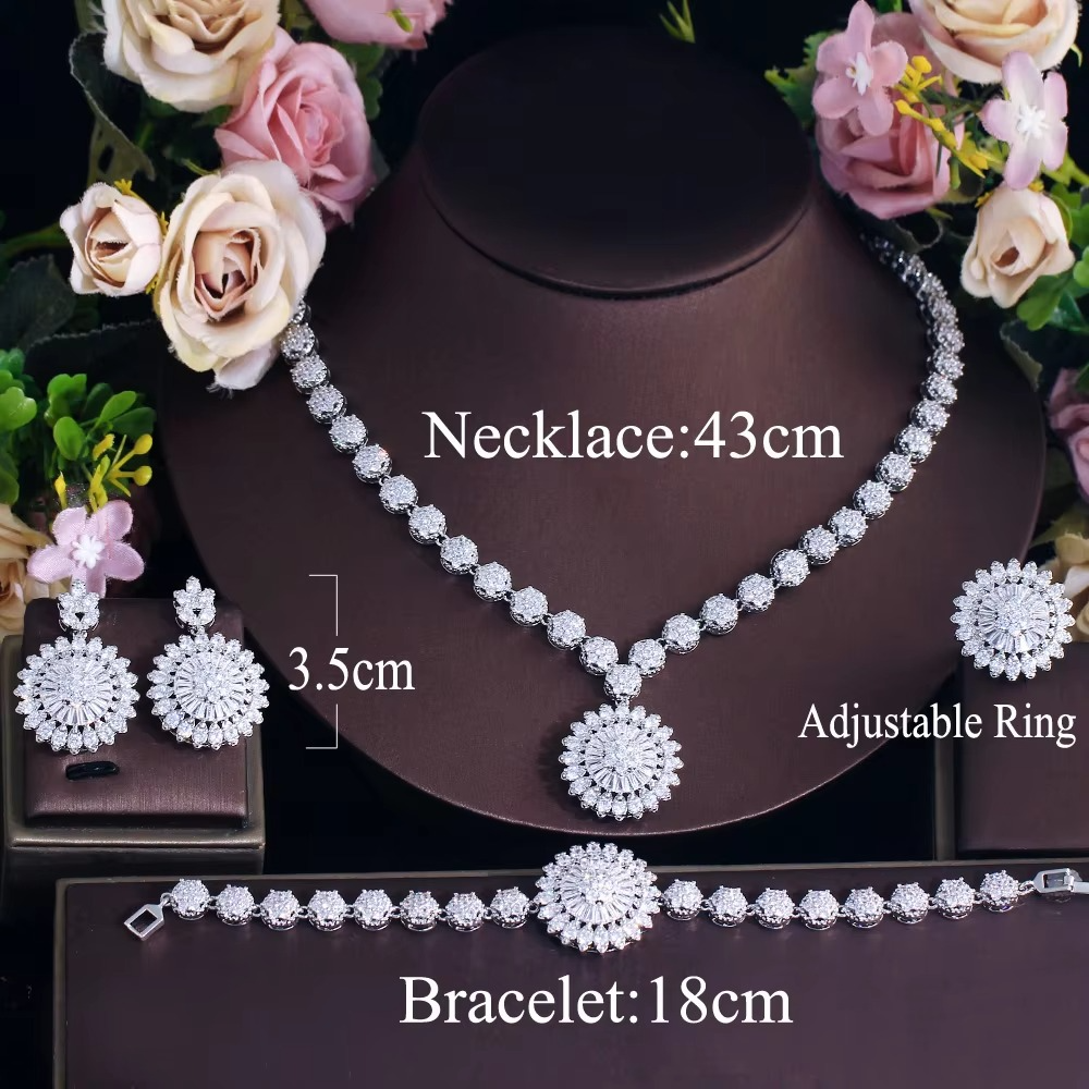Luxury Cubic Zircon Jewelry Set