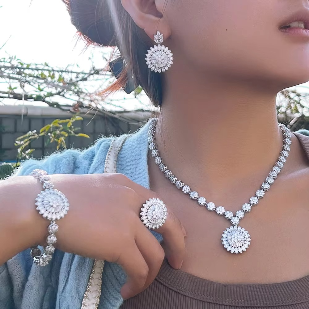 Luxury Cubic Zircon Jewelry Set