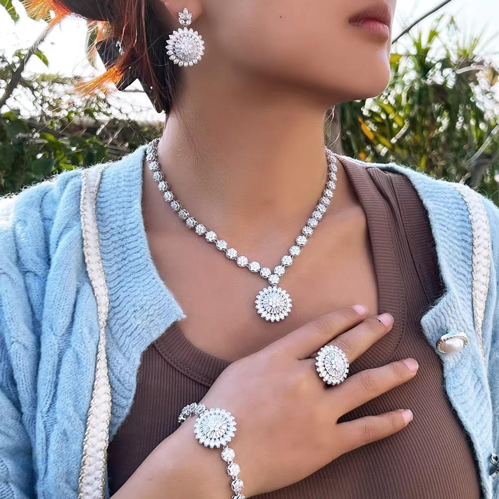Luxury Cubic Zircon Jewelry Set