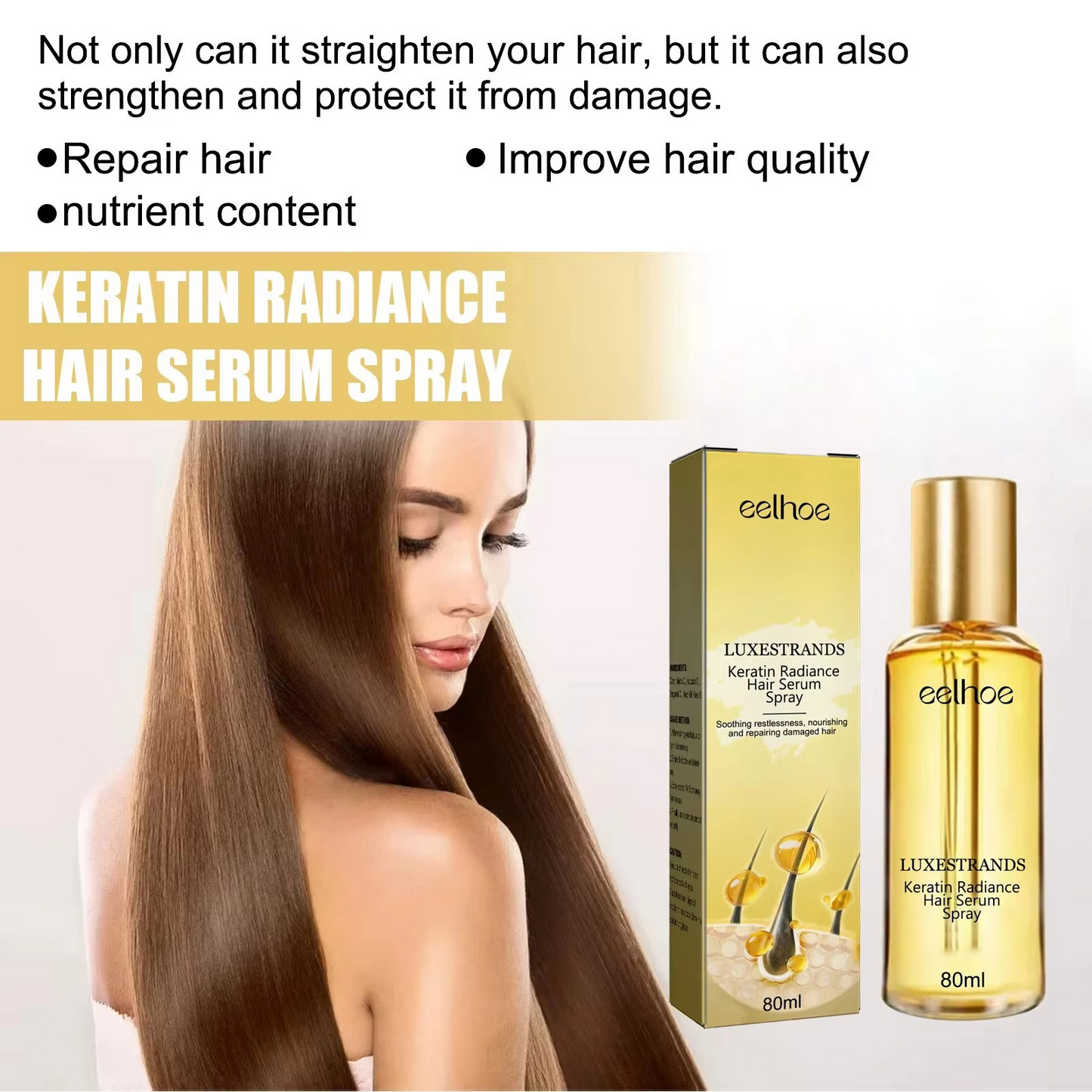 KERATIN HAIR serum SPRAY PROTEIN ( repairing feature )