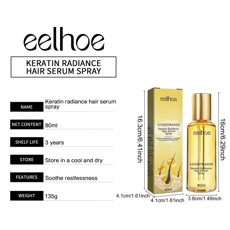 KERATIN HAIR serum SPRAY PROTEIN ( repairing feature )