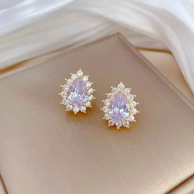 MICRO-INLAID GRACEFUL Personality Banquet Earring & Necklace