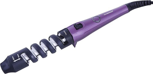 CERAMIC HAIR CURLER with Spring Clip, Led Indicator, Cool Tip