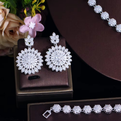 Luxury Cubic Zircon Jewelry Set