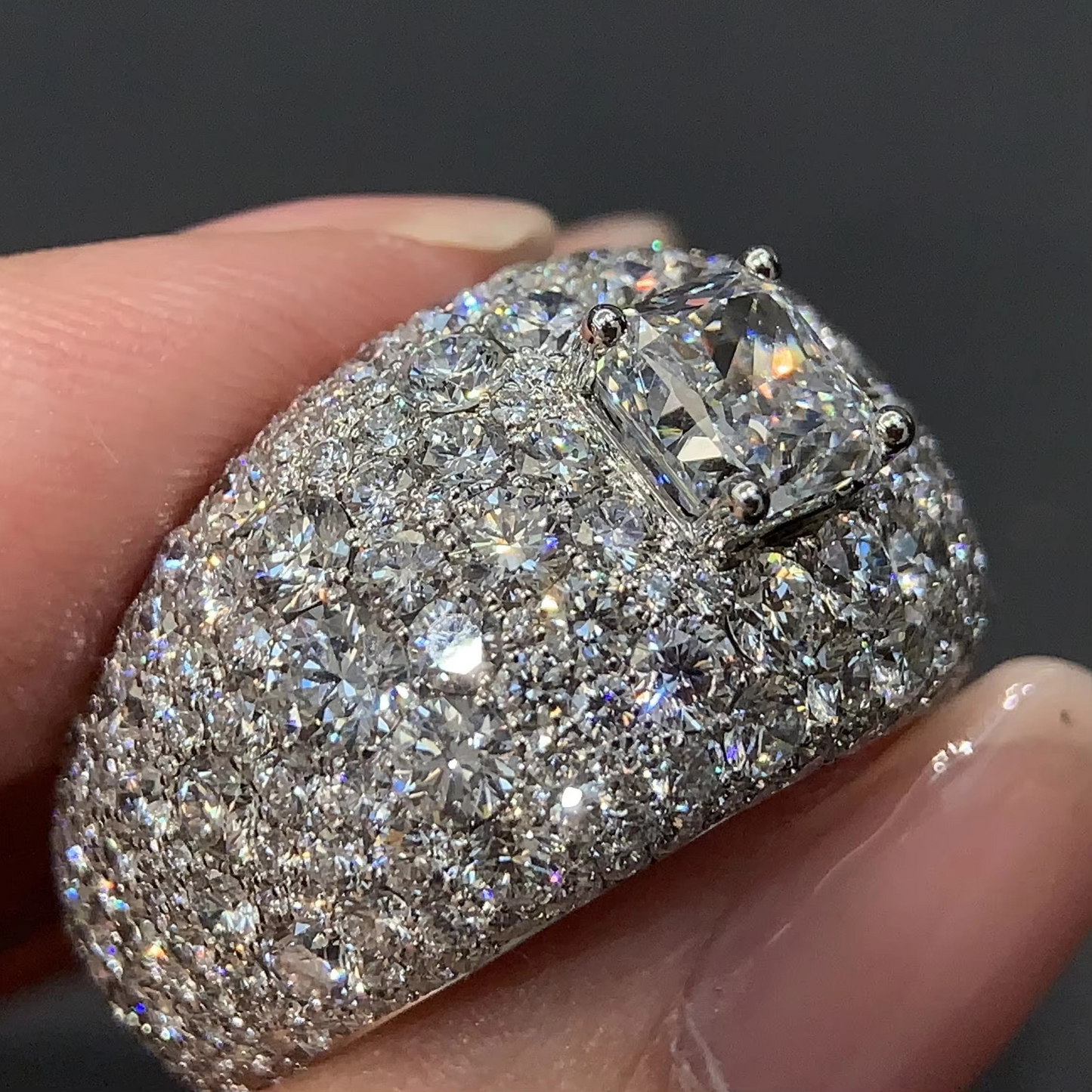 3 CARAT DIAMOND Designer WHITE GOLD Ring (SPECIAL)