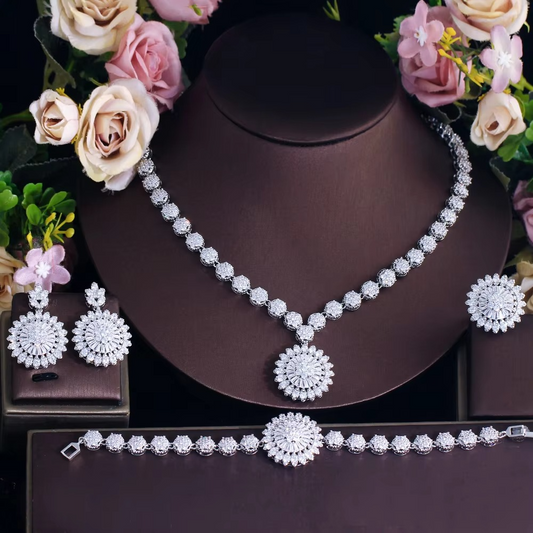 Luxury Cubic Zircon Jewelry Set
