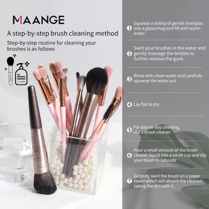 MAANGE 18Pcs Makeup Brushes Maquiagem Tool Set