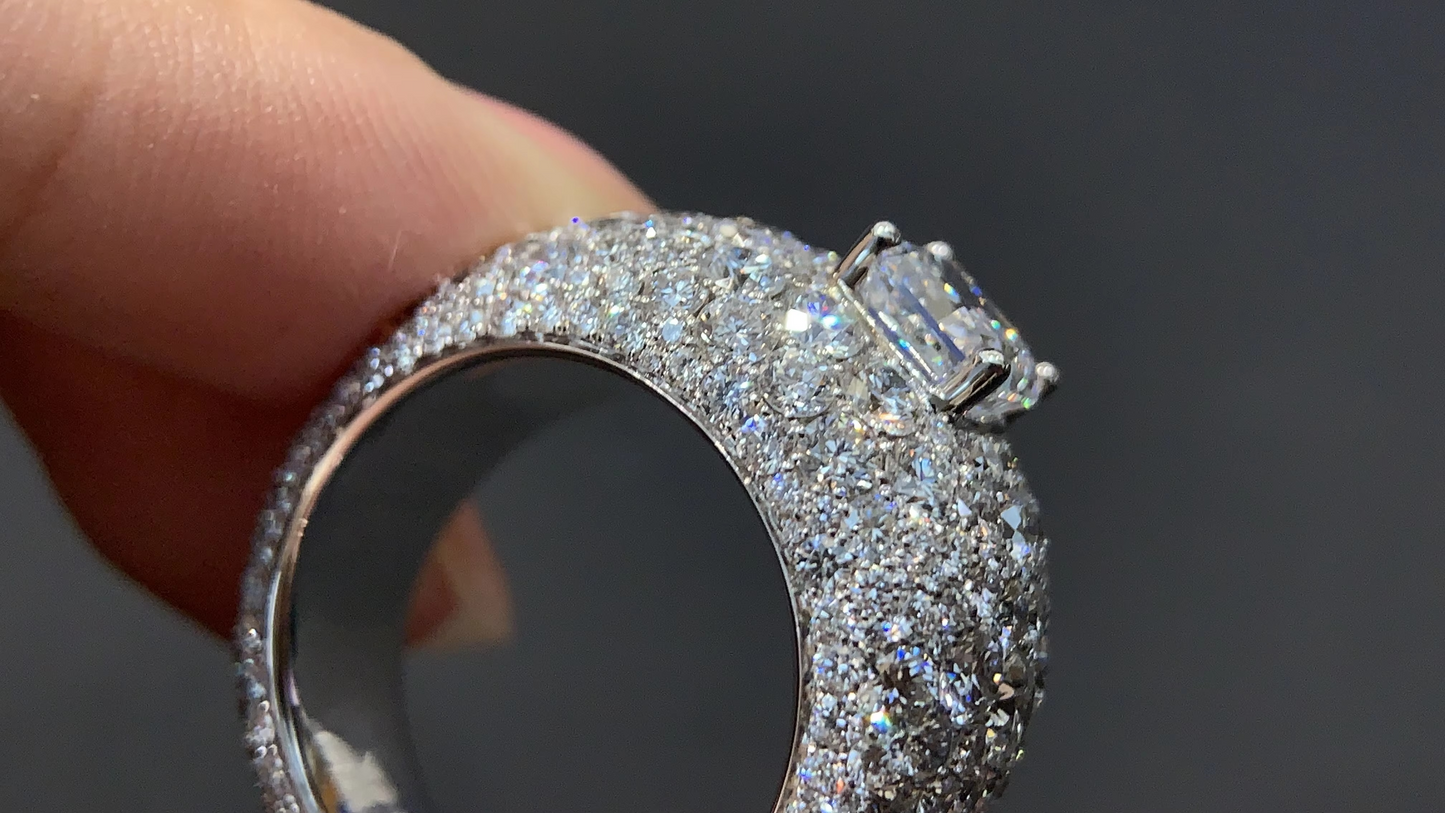 3 CARAT DIAMOND Designer WHITE GOLD Ring (SPECIAL)