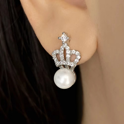 CROWN PEARL EARRINGS