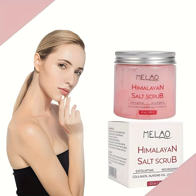 HIMALAYAN SALT SCRUB Infused with Collagen and Stem Cell (340g)