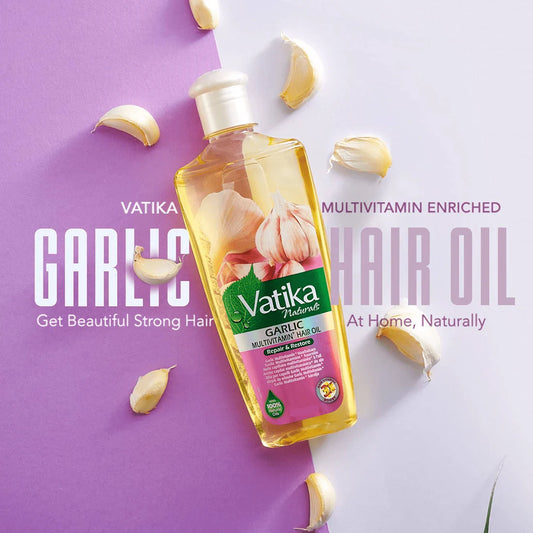 GARLIC enriched MULTIVITAMIN Hair OIL (Original vatika)